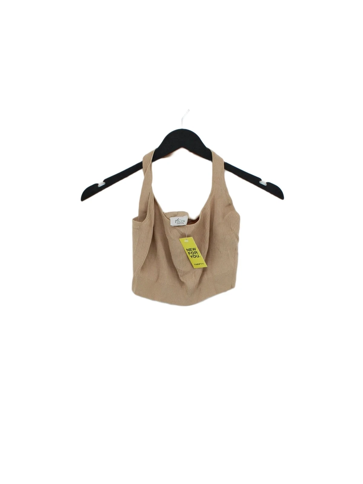 Oh Polly T Shirt Donna M Marrone Viscosa con Nylon Senza Maniche Girocollo Camicia