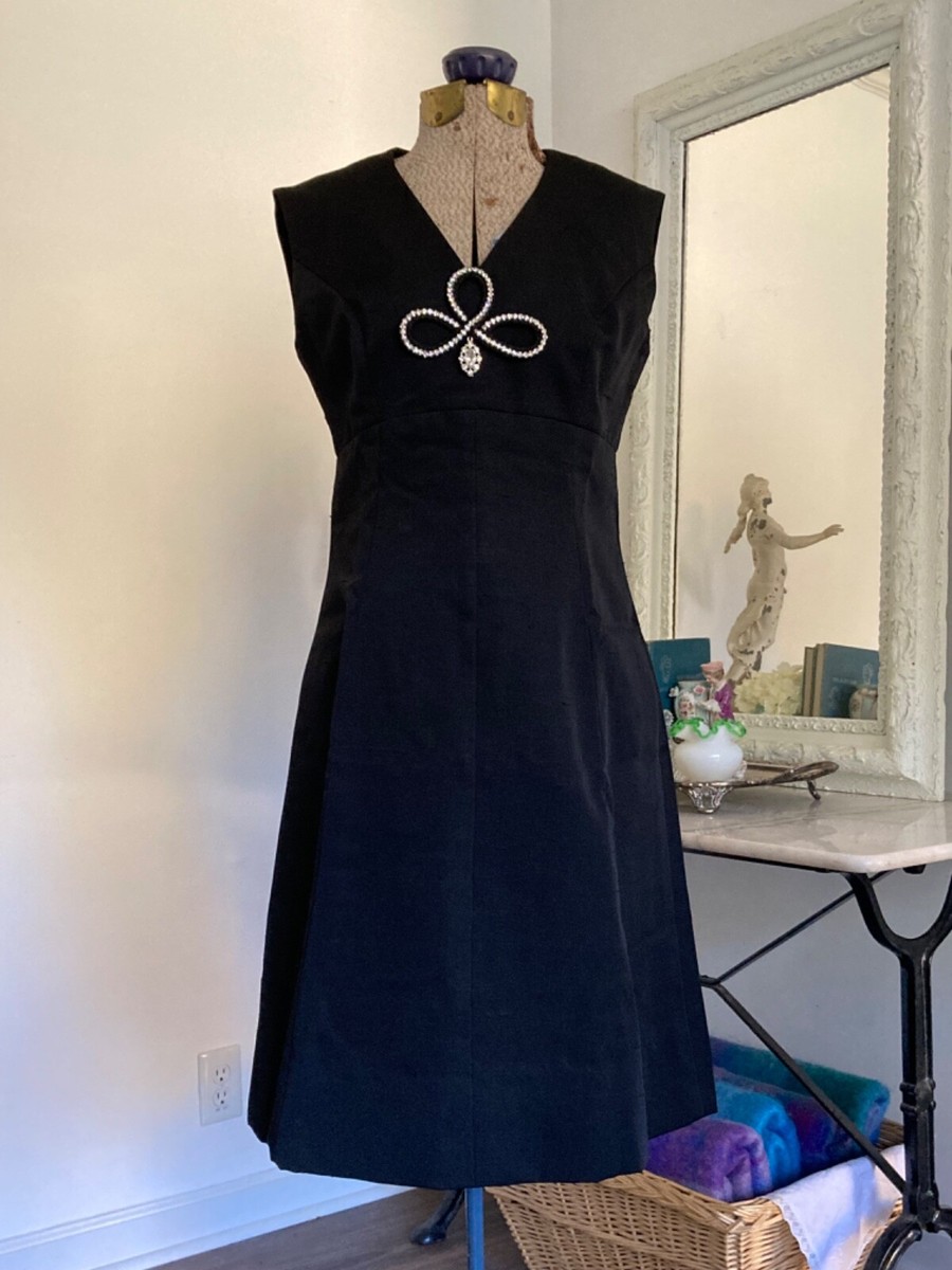 black dress 70s Vintage 70s Giorgio Sant'Angelo Dress Black Silk Georgette & Lace main image 0