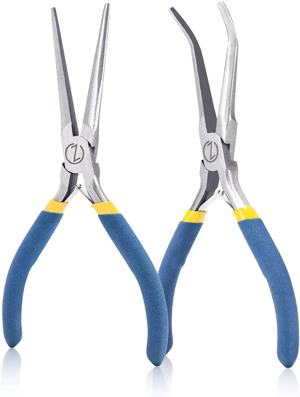 6 Inch Mini Needle Nose Pliers Set with Comfort Grip - 2 PCS