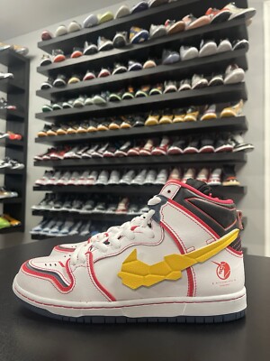 Size 8 - Nike Gundam x Dunk High SB 'Project Unicorn - RX-0' DH7717-100