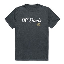 University of California Davis Aggies UCDAVIS NCAA Cotton Script Tee T Shirt  