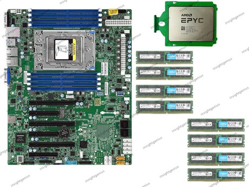 Supermicro H11SSL-i + AMD EPYC 7532 CPU + 2133MHz ECC REG RAM Multiple choices - Afbeelding 6 van 9