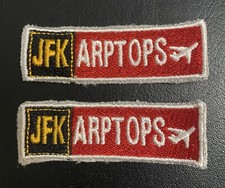 JFK Airport - ARPTOPS - Operations Aviation NY Embroidered Patch - Lot of 2