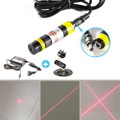New 648-660nm 100mW Red Light Dot Line Cross Wireless Laser Marking Instrument