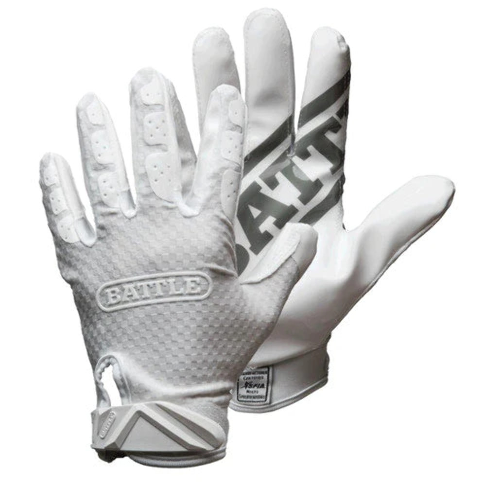 Battle Football Gloves Triple Threat Adult Receiver Gloves N