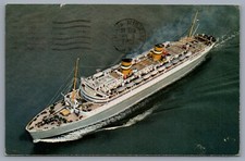 1963 Holland-America Line Cruise Ship Vintage Postcard, Photo #2432