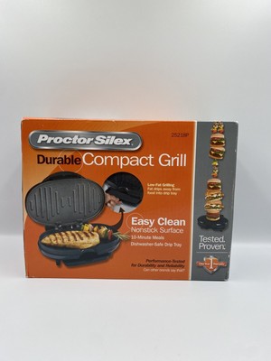 NOS Proctor Silex Durable Compact Grill New In Box 25218P