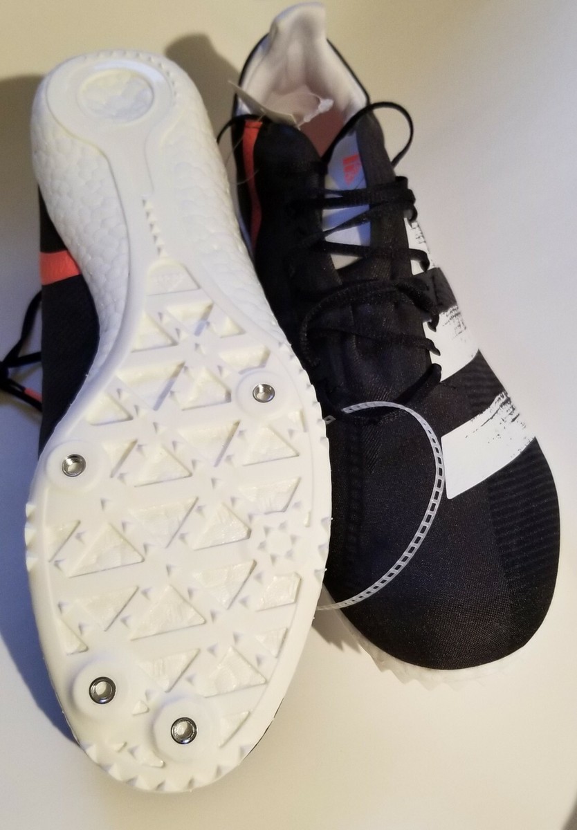 Size 11.5 - adidas Adizero Avanti Spikes Black White for  display picture 2