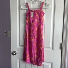 NEW NWT Children s Place Girls Size 7/8 Pretty Pink Floral Dress Adj. Straps
