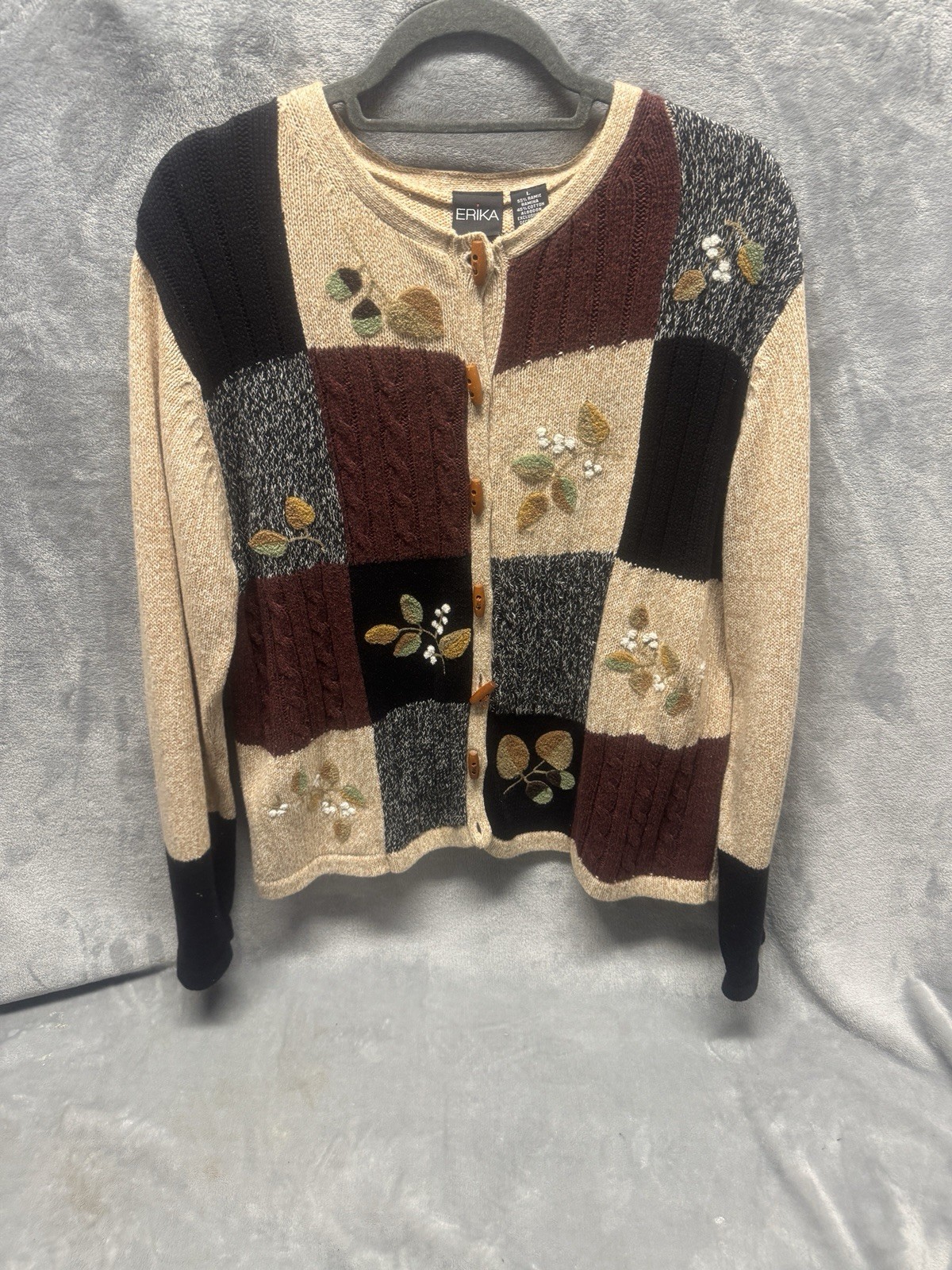 Erika Patchwork Cardigan Cottagecore Vintage Boho… - image 1