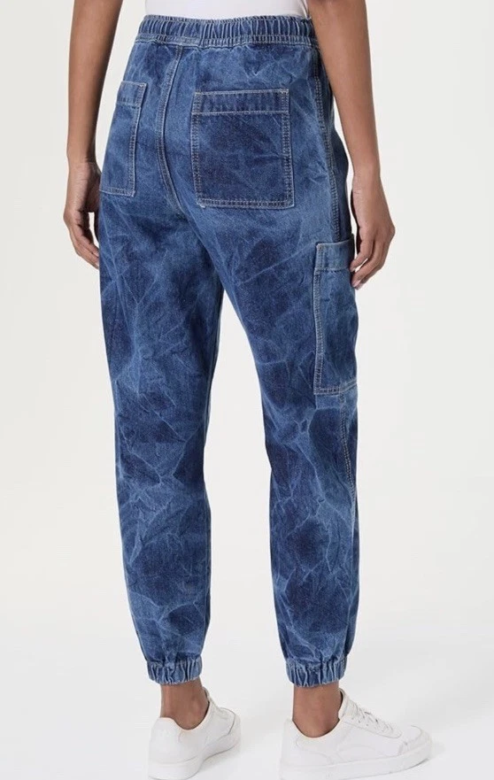 Pantalones de chándal de mezclilla Desigual para mujer ligeros cargo Alaska nuevos con etiquetas, talla mediana Foto 2 de 4