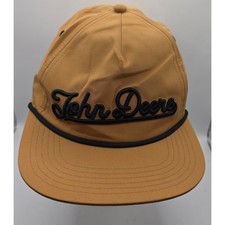 John Deere Vintage Collection Snapback Rope Hat Cap Yellow Farmlink Project