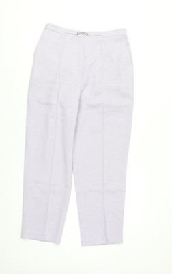 Alfred Dunner Damen Petite Flieder Hose Größe 12P Elastischer Bund Polyester