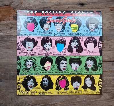 The Rolling Stones Some Girls 1978 - Vintage Vinyl Record LP - Die-Cut Cover