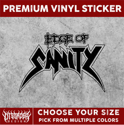 EDGE OF SANITY [VINYL STICKER] SWEDEN DEATH METAL CAR TRUCK WINDOW LAPTOP FOLDR