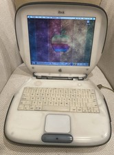 Vintage Apple iBook Clamshell Graphite 466MHz 10GB HD 128 Ram OS 9 10