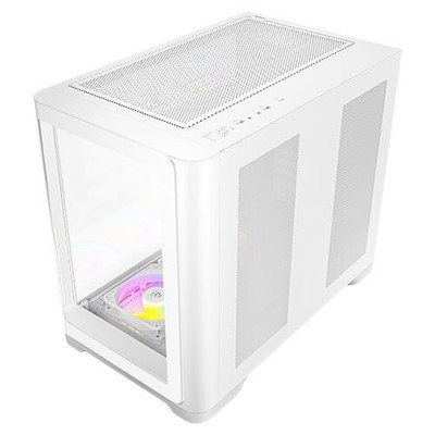 Antec C5 ARGB Blanco, Ventiladores ARGB PWM de 7 x 120 mm incluidos, hasta 10 Ventiladores