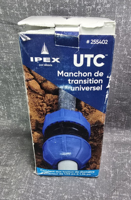 IPEX Universal Transition Coupling 21 - 27mm OD 255401 Open Box New Qty Discount