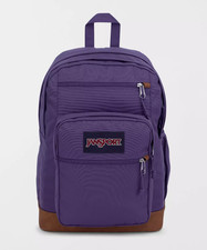 JanSport Cool Student Backpack Purple 15" Laptop Sleeve 34L School Travel Bookba