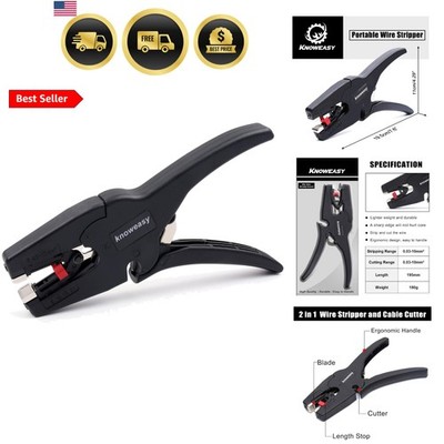Wire Stripper, Wire Stripper Tool with Cutter and 2 in 1 Wire Stripping Tool ...