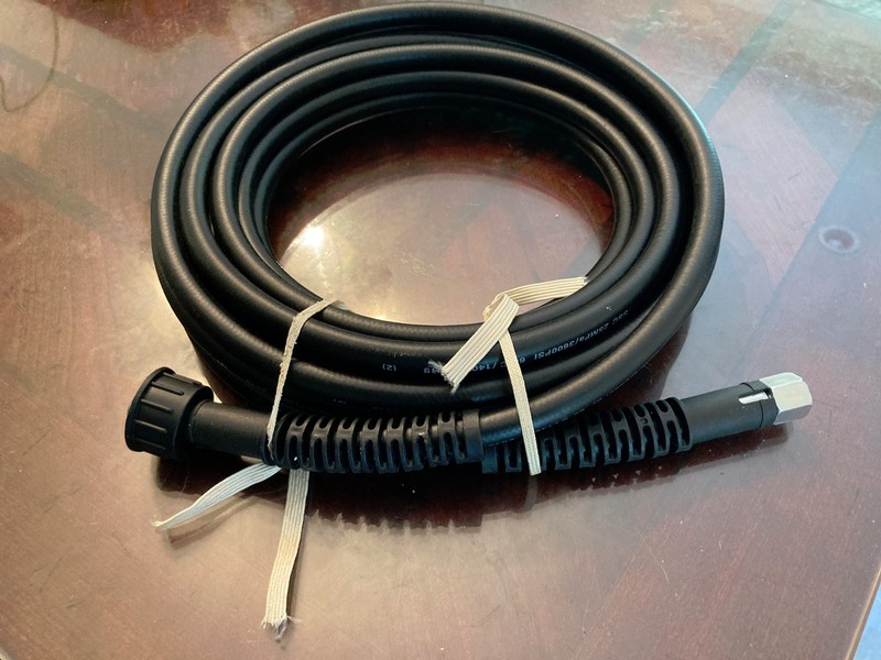 25' pressure washer hose M22 female to 3/8 female