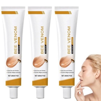 3 PCS Hydrating Bee Venom Wrinkle Smoothing Face Cream New Sealed
