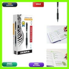 Zebra Pen Sarasa Dry X20 Retractable Gel Pen, Fine Point, 0.5mm, Black Ink
