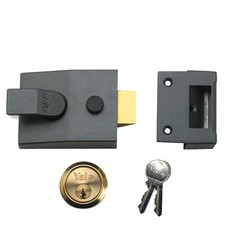 Yale 84 & 88 Non-Deadlocking Nightlatch - 60mm DMG with PB Cylinder Boxed (88)