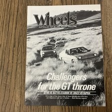 1983 ALFA ROMEO GTV WHEELS AUSTRALIA SUPRA STARION 300ZX RX7 BROCHURE RARE