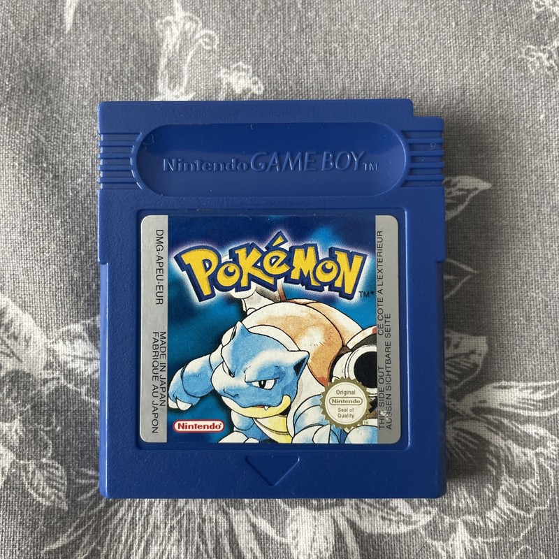 Pokemon Blue Version Game Boy Nintendo Cartridge PAL