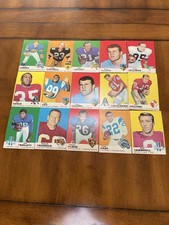 1969 Topps Football Card Lot (15) Ex