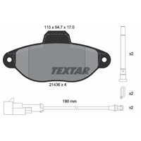 Textar BremsbeläGe Bremsbelegsatz Vorne FüR Fiat 500 Ford KA