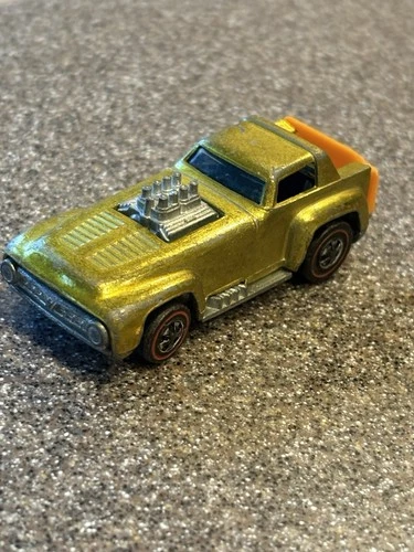 1970 Redline Hot Wheels Short Order Gold.Missing Some Paint. Hong Kong. Nice Car