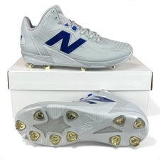 Shohei Ohtani New Balance Promo Baseball Cleats Grey / Blue MSHOTA1 Mens Sz 10.5