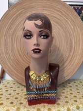 Hand painted Mannequin head and shoulders.