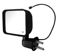 Left Side View Towing Mirror For Jeep Wrangler 2007-2017 With Power Heated Black Left Side View Towing Mirror For Jeep Wrangler 2007-2017 With Power Heated Black