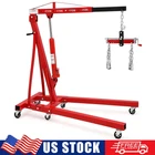4400 LBS Engine Hoist & Leveler Folding Hydraulic Crane Lift Cherry Picker Tool