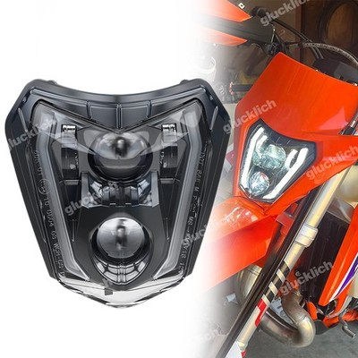 LED Scheinwerfer Hi/Lo Beam Für KTM 690 SMC R EXC F XC-W 250 350 450 501 SM 700