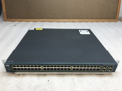 Cisco Catalyst WS-C3560G-48PS 48-Port Gigabit with Rack Ears