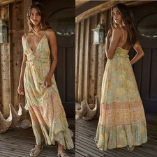 Spell Butterfly Maxi Dress Size XL AU 14 / US 10 Soiree Print Strappy Boho Gown