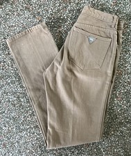 Vintage 80s/90s Guess Jeans USA Khaki Denim Jeans W: 29 L: 34