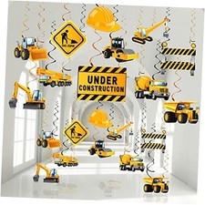 30 Pieces Construction Birthday Party Supplies Construction Decoration Cute