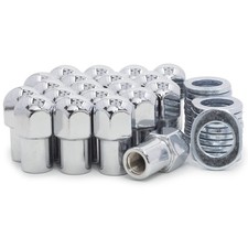 20 Lug Nuts 716-20 Chrome Dome Top Mag .75 Shank Keystone Washers