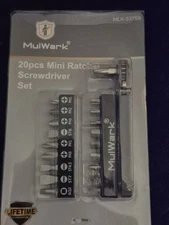 20pc 1/4 Ultra Low Profile Mini Ratchet Wrench Close Quarters Screwdriver Set...