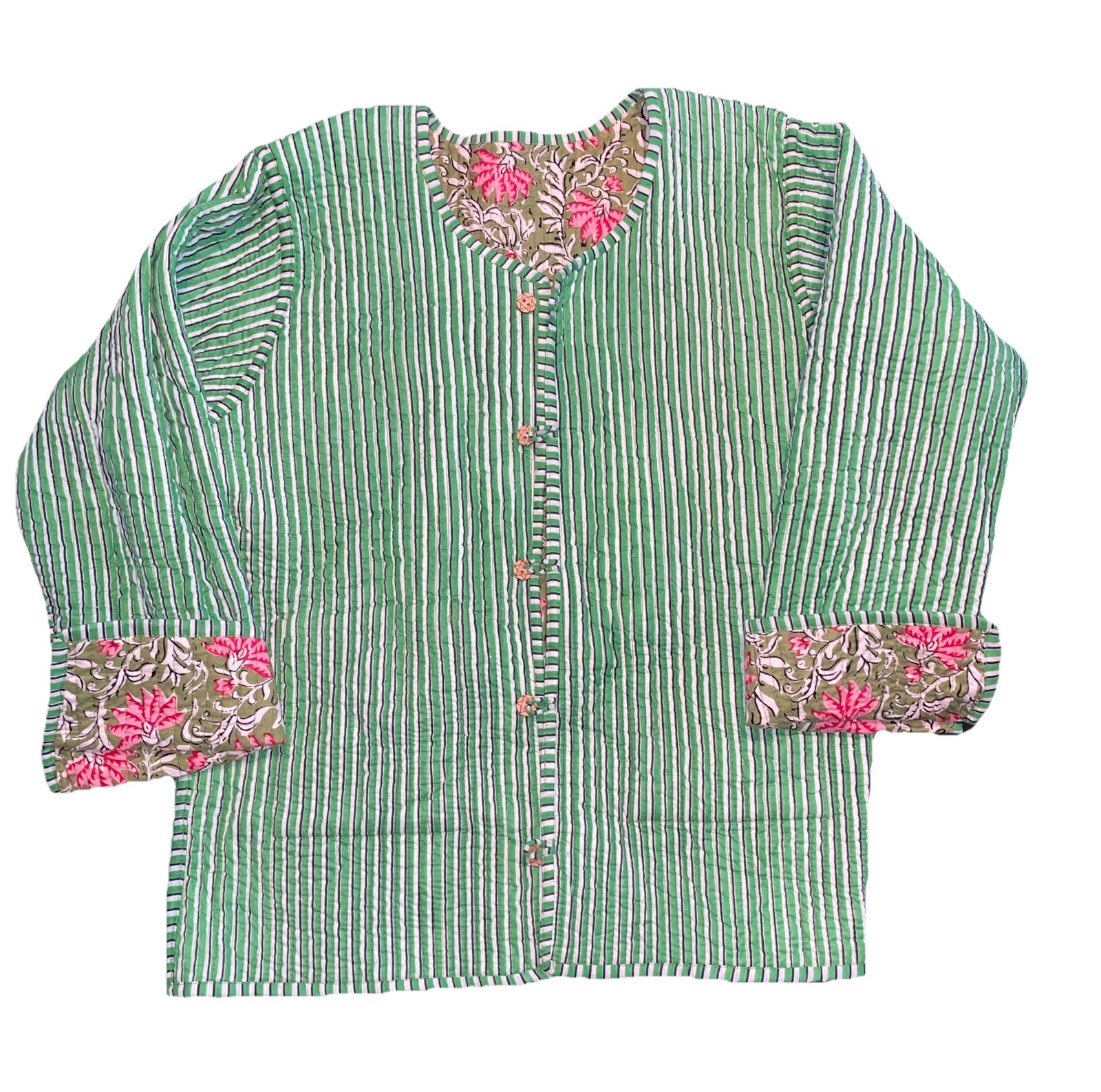 Reversible Quilted Lightweight Jacket Size LARGE … - image 6