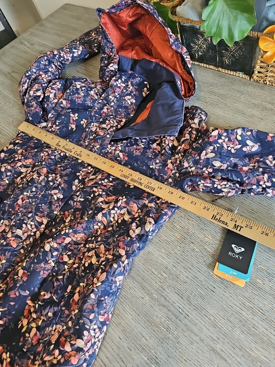 Roxy Women's JETTY Dryflight Floral Ski and Snowboard Jacket Size