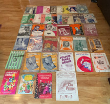 Lot of 39 Vintage Sheet Music For Piano 1920s and up.....