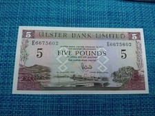 🇬🇧 Northern Ireland Ulster Bank 5 pounds  1992 P-331b unc banknotes 041826-5