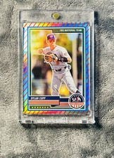 Dylan Cupp 2023 Panini Stars & Stripes Red Pin Stripes Holo Prizm