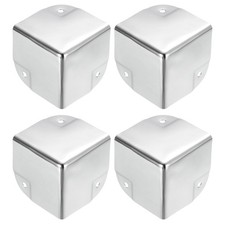 Metal Box Corner Protectors Box Edge Guard Protector 50 x 50 x 50mm Silver 32pcs